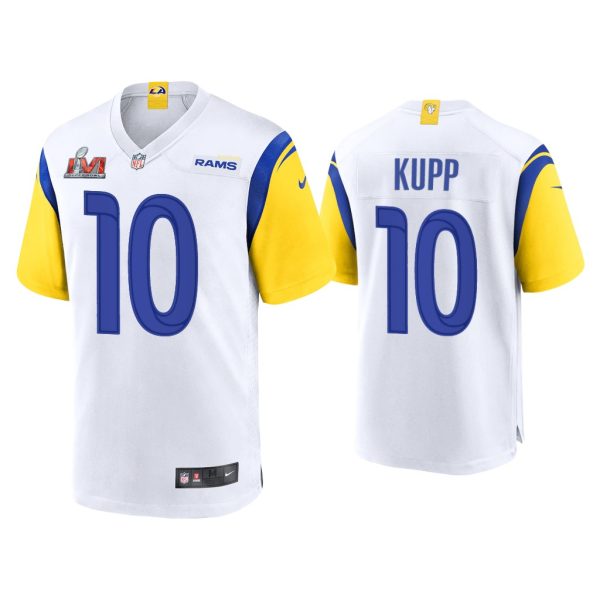 Men Cooper Kupp Los Angeles Rams Super Bowl LVI White Game Jersey