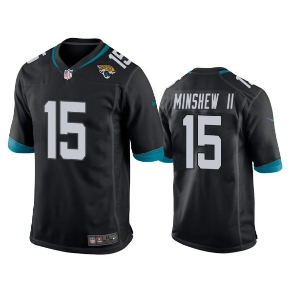 Men Gardner Minshew Jacksonville Jaguars Black Game Jersey