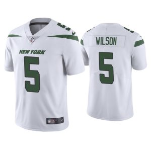 Men Garrett Wilson New York Jets White 2022 NFL Draft Vapor Limited Jersey