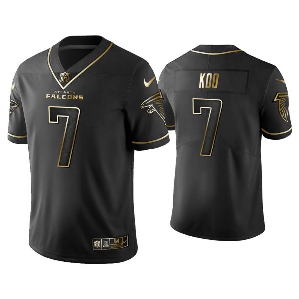 Men Golden Edition Vapor Limited Falcons Younghoe Koo Black Jersey