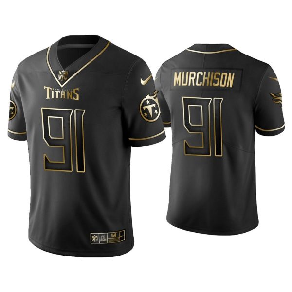 Men Golden Edition Vapor Limited Titans Larrell Murchison Black Jersey