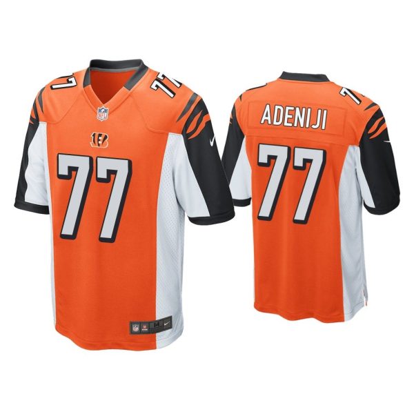 Men Hakeem Adeniji Cincinnati Bengals Orange Game Jersey