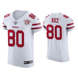 Men Jerry Rice San Francisco 49ers White 75th Anniversary Jersey