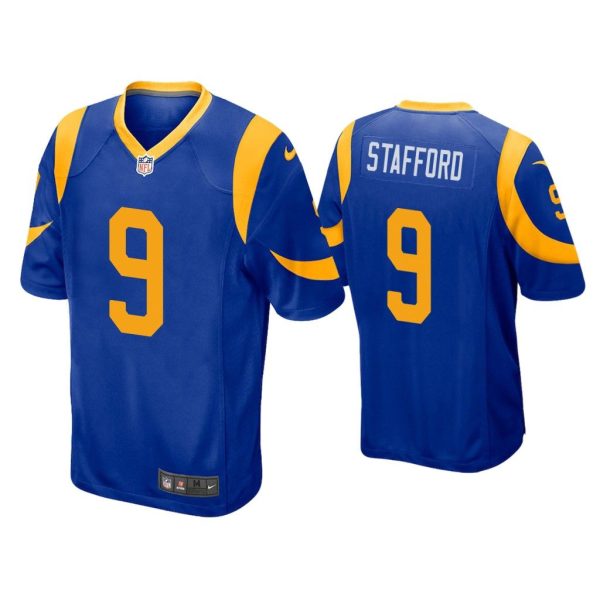 Men Matthew Stafford Los Angeles Rams Royal Game Jersey