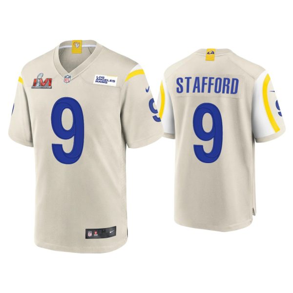 Men Matthew Stafford Los Angeles Rams Super Bowl LVI Bone Game Jersey