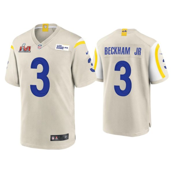 Men Odell Beckham Jr. Los Angeles Rams Super Bowl LVI Bone Game Jersey