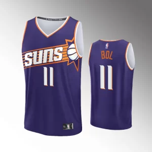 Men Phoenix Suns #11 Statement Edition Purple 2023-24 Bol Bol Jersey Fastbreak Replica