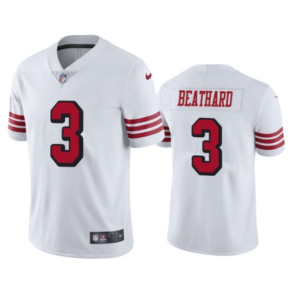 Men San Francisco 49ers C.J. Beathard #3 White Color Rush Limited Jersey