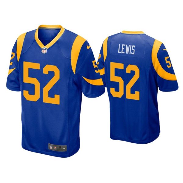 Men Terrell Lewis Los Angeles Rams Royal Game Jersey