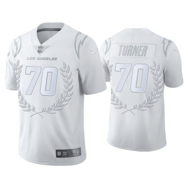Men Trai Turner Los Angeles Chargers White Platinum Limited Jersey