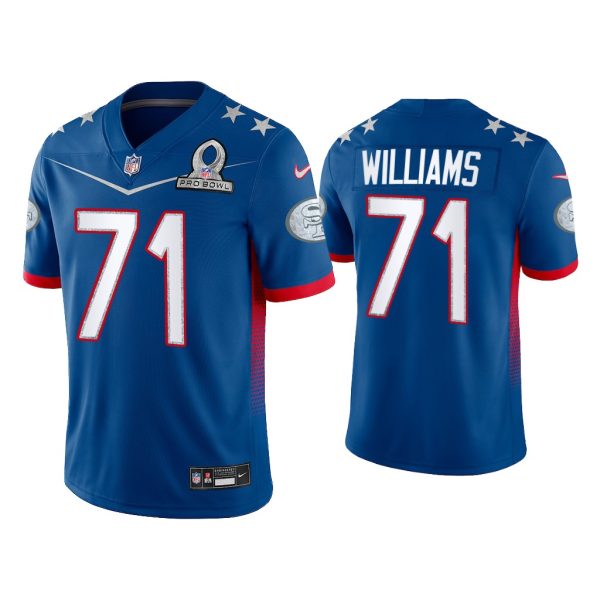 Men Trent Williams San Francisco 49Ers 2022 NFC Pro Bowl Royal Game Jersey