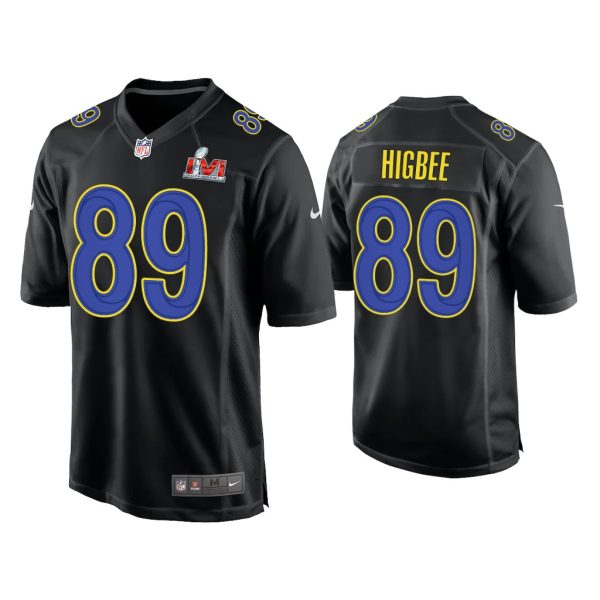 Men Tyler Higbee Los Angeles Rams Super Bowl LVI Black Game Fashion Jersey