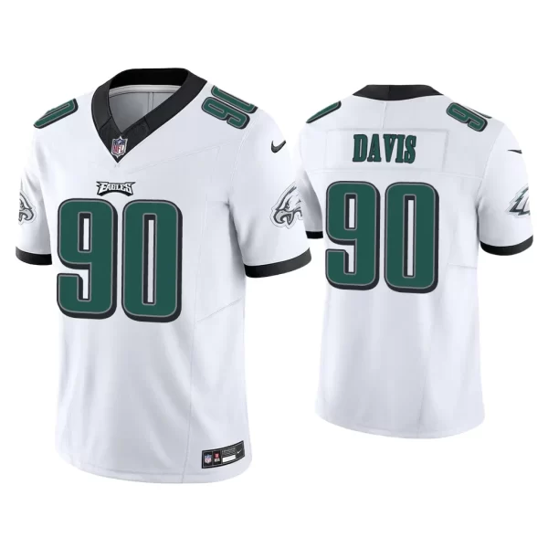 Men Vapor F.U.S.E. Limited Jordan Davis Eagles White Jersey
