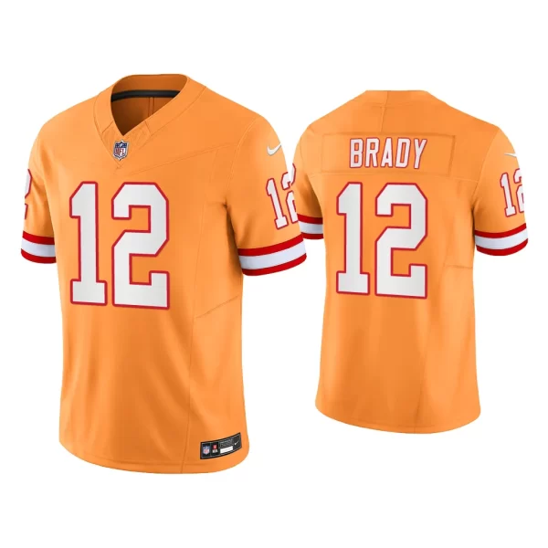 Men Vapor F.U.S.E. Limited Tom Brady Tampa Bay Buccaneers Orange Jersey