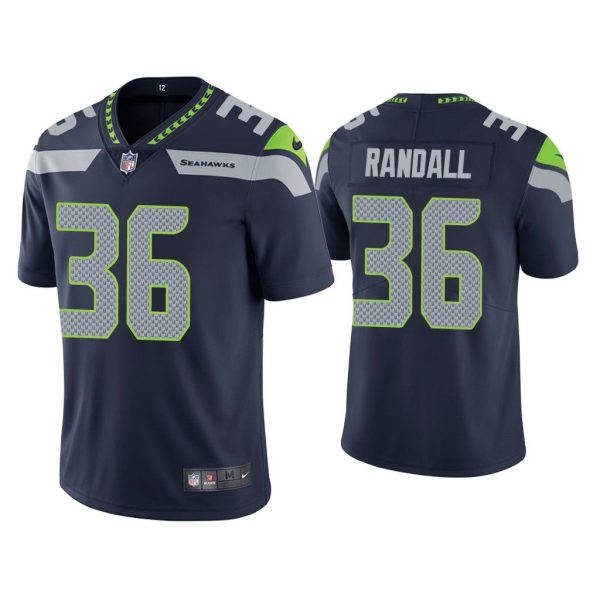 Men Vapor Limited Damarious Randall Seahawks Navy Jersey