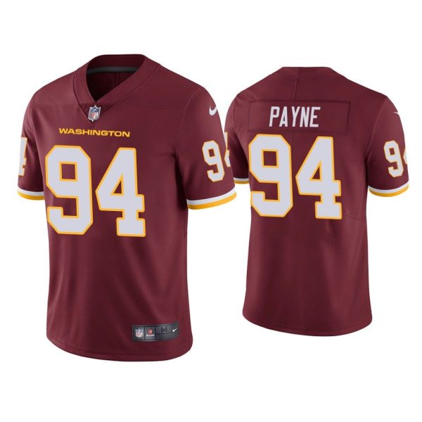 Men Vapor Limited Da'ron Payne Washington Football Team Burgundy Jersey