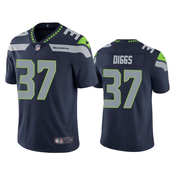 Men Vapor Limited Quandre Diggs Seahawks Navy Jersey