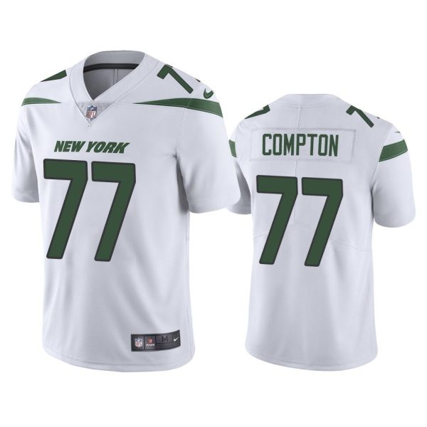 Men Vapor Untouchable Limited Tom Compton #77 New York Jets White Jersey