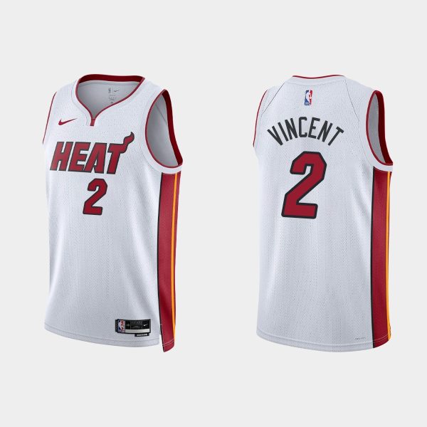 Miami Heat Gabe Vincent #2 Association Edition White Jersey