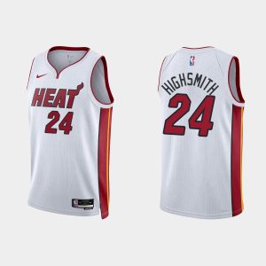 Miami Heat Haywood Highsmith #24 Association Edition White Jersey