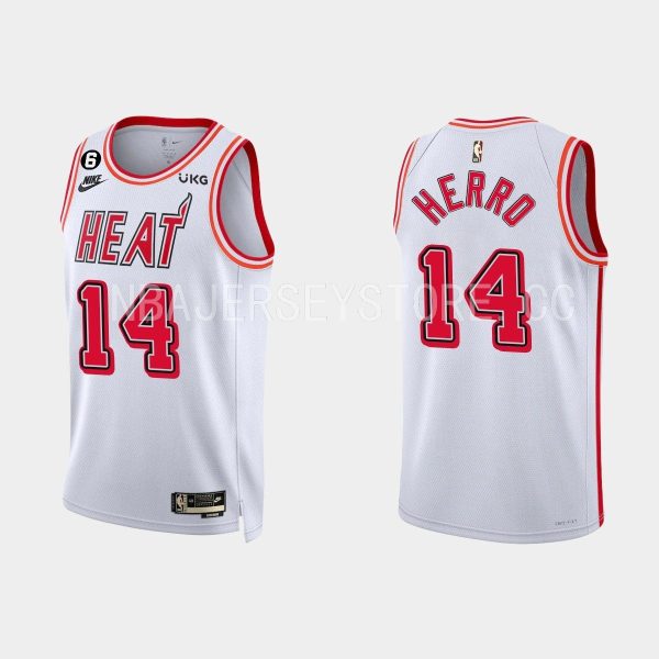 Miami Heat Tyler Herro #14 2022-23 Classic Edition White Jersey