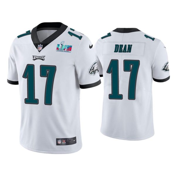 Nakobe Dean Philadelphia Eagles Super Bowl LVII White Vapor Limited Jersey