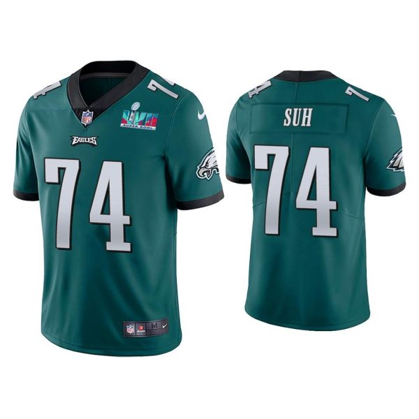 Ndamukong Suh Philadelphia Eagles Super Bowl LVII Green Vapor Limited Jersey