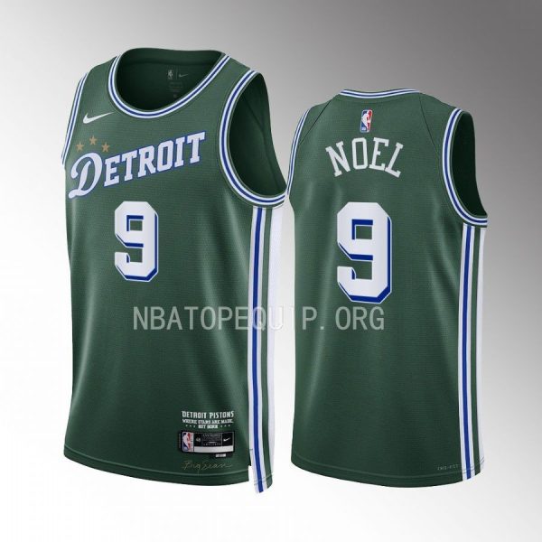 Nerlens Noel 2022-23 Detroit Pistons Green #9 City Edition Jersey Swingman