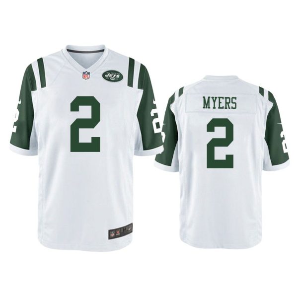 New York Jets #2 White Men Jason Myers Game Jersey