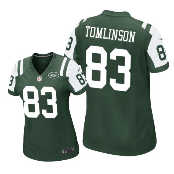 New york jets #83 Green Eric Tomlinson Game Jersey - Women