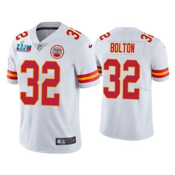 Nick Bolton Kansas City Chiefs Super Bowl LVII White Vapor Limited Jersey
