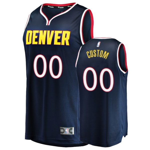 Nuggets Men's Custom #00 Replica Icon Fanatics Branded Jersey