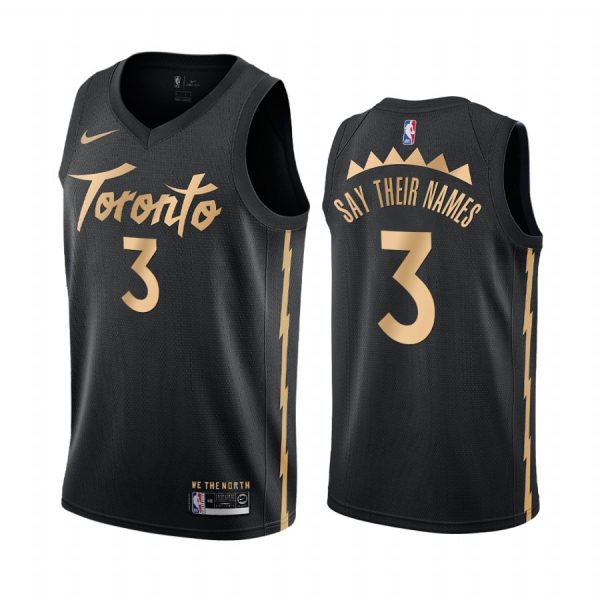 OG Anunoby say their names Raptors City Jersey