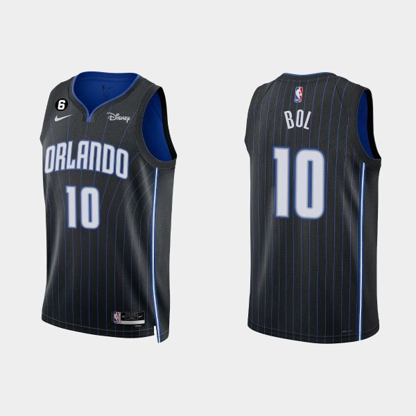 Orlando Magic #10 Bol Bol Icon Edition Black 2022-23 Jersey