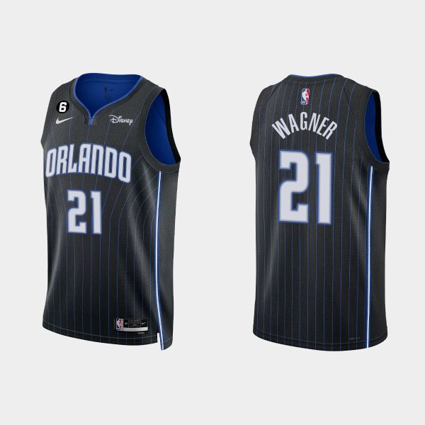 Orlando Magic #21 Moritz Wagner Icon Edition Black 2022-23 Jersey