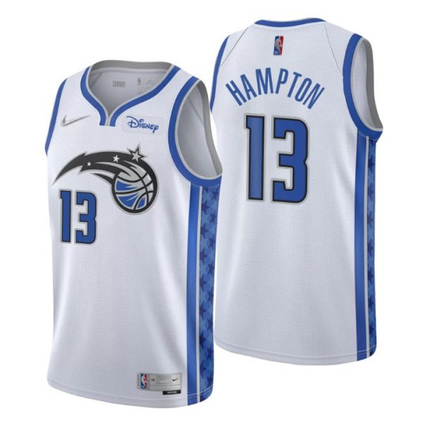 Orlando Magic Earned Edition R. J. Hampton No. 13 White Swingman Jersey