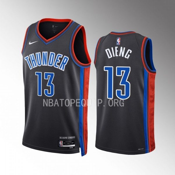 Ousmane Dieng 2022-23 Oklahoma City Thunder Gray #13 City Edition Jersey Swingman