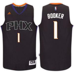 Phoenix Suns #1 Devin Booker 2016-17 Alternate Black New Swingman Jersey