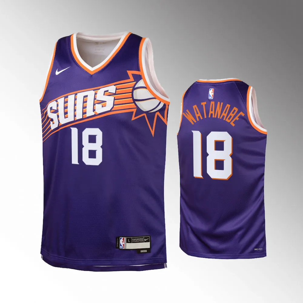 Phoenix Suns #18 Yuta Watanabe 2023-24 Icon Edition Swingman Purple ...