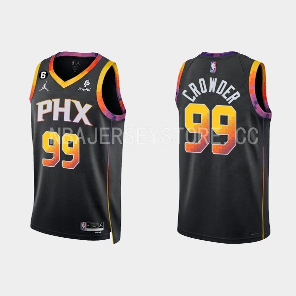 Phoenix Suns Jae Crowder #99 Black 2022-23 Statement Edition Jersey