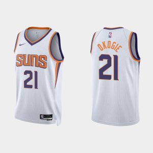 Phoenix Suns Josh Okogie #21 Association Edition White Jersey