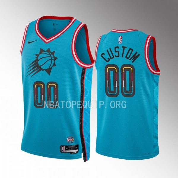 Phoenix Suns custom 2022-23 City Edition Turquoise #00 Jersey Swingman