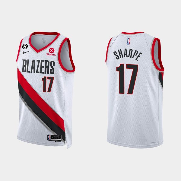 Portland Trail Blazers Shaedon Sharpe #17 Association Edition White Jersey