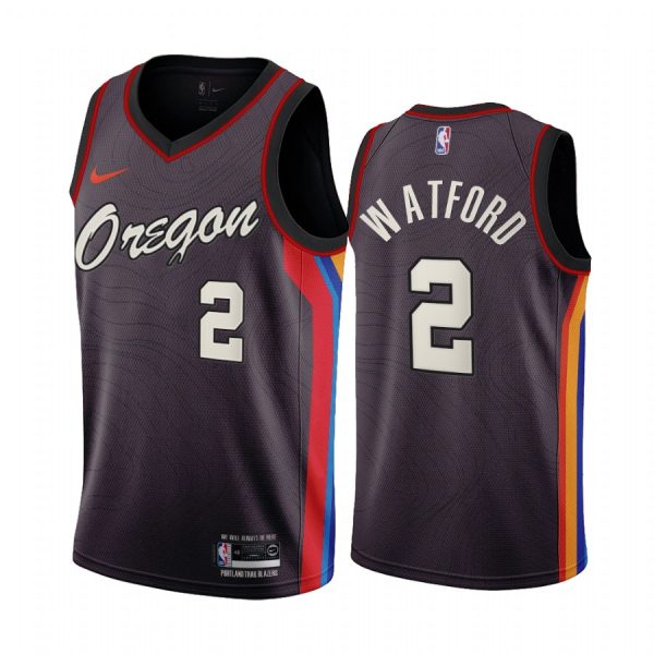 Portland Trail Blazers Trendon Watford 2021 NBA Draft #2 City Edition Jersey Black