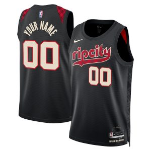 Portland Trail Blazers Unisex 2023/24 Custom Swingman Jersey – Black ...