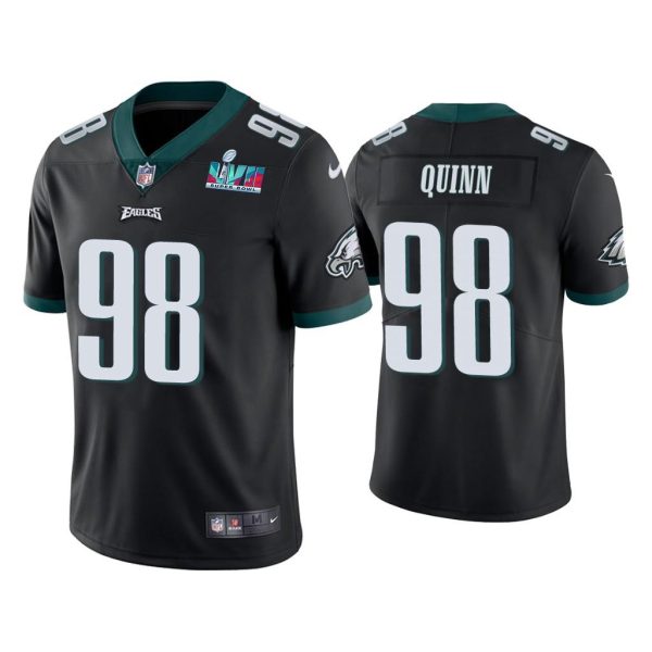 Robert Quinn Philadelphia Eagles Super Bowl LVII Black Vapor Limited Jersey