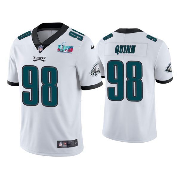 Robert Quinn Philadelphia Eagles Super Bowl LVII White Vapor Limited Jersey