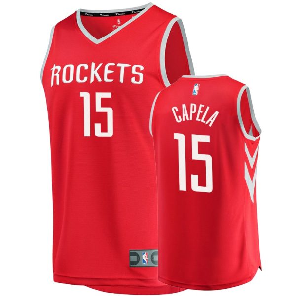 Rockets Men's Clint Capela #15 Replica Icon Fanatics Branded Jersey