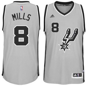 San Antonio Spurs #8 Patty Mills 2014-15 New Swingman Alternate Gray Jersey
