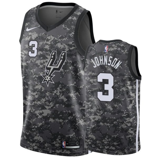 San Antonio Spurs Keldon Johnson #3 City Men's Jersey